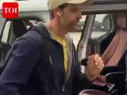 Hrithik Roshan's Dehradun Departure: Airport Style and Fan Moments