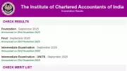 ICAI CA Final Result 2026 Declared Today: Check Merit List and Pass Percentage