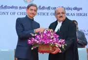 Justice Sushrut Arvind Dharmadhikari Sworn In as 55th Chief Justice of Madras High Court