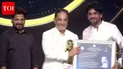 Kamal Haasan Calls Chiranjeevi 'Senior in Politics, Junior in Cinema' at Awards