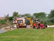Kanpur Administration Bulldozes Illegal Hotel on Pasture Land Worth Rs 10 Crore