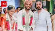 Kichcha Sudeep Attends Vyshak Vijaykumar's Wedding, Adds Glamour to Bengaluru Ceremony