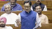 Kiren Rijiju Defends Speaker Om Birla, Stresses Parliamentary Rules Amid No-Confidence Motion