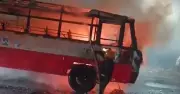 KSRTC Bus Catches Fire Near Lulu Mall in Bengaluru, All Passengers Escape Unharmed