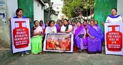 Manipur Mahila Congress Protests LPG Price Hike, Demands Rollback and Minister's Resignation