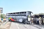 Markapuram Bus Tragedy: Technical Failure Suspected, 14 Dead in Andhra Pradesh