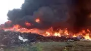 Massive Fire Engulfs Gurgaon Scrap Yard, Firefighters Battle Blaze