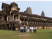 MEA Secretary P Kumaran Visits Angkor Wat, Emphasizes India-Cambodia Heritage