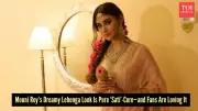 Mouni Roy's Golden Lehenga Look Evokes Divine Grace and Nostalgic Elegance