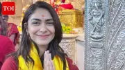Mrunal Thakur Seeks Blessings at Pune Temple for Upcoming Film Dacoit