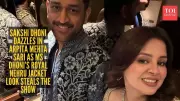 MS Dhoni and Sakshi Dhoni Showcase Effortless Elegance at Mumbai Wedding