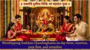 Navratri Day 3: Worship Goddess Chandraghanta for Domestic Bliss and Desire Fulfillment