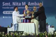 Nita Ambani Honored with KISS Humanitarian Award 2025 in Bhubaneswar