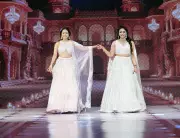 Nushrratt Bharuccha Stuns as Showstopper at FICCI FLO Amritsar's Bridal Fashion Finale