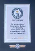 Odisha Sets Guinness Record with 1,174 Kg Pakhala Serving at Pakhala Parba