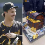 Pirates' Paul Skenes Arranges Pirate-Themed Cake Surprise for Jake Mangum's 30th Birthday