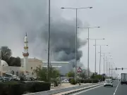 Qatar Intercepts 14 Iranian Missiles, Falling Debris Sparks Fire in Industrial Zone