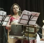 Riddhi Bandyopadhyay's Nibedoner Gaan Enthralls at Ramakrishna Mission Institute