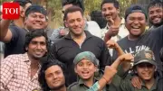 Salman Khan Smiles on 'Battle of Galwan' Set Amid Father's Health Recovery