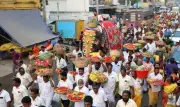 Samayapuram Mariamman Temple's Poochorithal Festival Begins, Draws Lakhs of Devotees