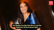 Smriti Mandhana's Futuristic Blue Gown Stuns as Modern Cinderella Fashion Moment
