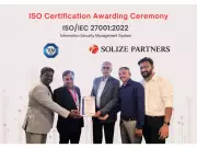SOLIZE PARTNERS India Secures ISO/IEC 27001:2022 Certification for Data Security
