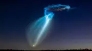 SpaceX Falcon 9 Launch Creates 'Jellyfish' Sky Spectacle Over Florida at Dawn