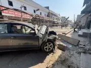 Speeding Car Crashes into Power Pole in Ludhiana, Four Youths Have Narrow Escape