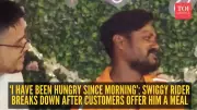 Swiggy Rider's Emotional Moment After Customers Offer Meal Sparks Online Debate