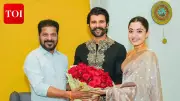 Telangana CM Revanth Reddy Visits Vijay Deverakonda-Rashmika Mandanna's Home Post-Wedding