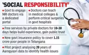Telangana CM Urges Private Doctors to Serve in Government Hospitals Annually