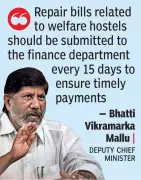 Telangana Deputy CM Sets 3-Month Deadline for Welfare Hostels, Reviews Key Departments