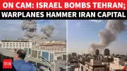 Thick Black Smoke Over Tehran After Israeli Airstrikes Target Iranian Capital