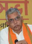 TMC Files Complaint Against Ex-VP Dilip Ghosh for Alleged Threats, Violating Poll Code