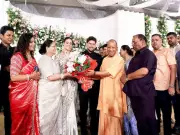 UP CM Yogi Adityanath Attends Kuldeep Yadav's Wedding Reception in Lucknow