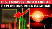 US Embassy in Baghdad Targeted in Major Drone and Rocket Attack, Fires Erupt