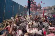 Varanasi's Masane ki Holi Celebrated Amid Restrictions at Manikarnika Ghat