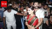 Vijay Deverakonda's Protective Gesture Steals Spotlight at Star-Studded Wedding Reception