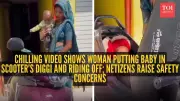 Viral Video Shows Woman Placing Baby in Scooter Storage Box, Sparks Safety Concerns