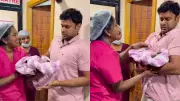 Watch: Father Trembles with Emotion as Doctor Hands Him Newborn Baby