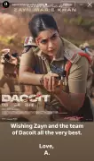 Zayn Marie Khan's Fierce Cop Look in Dacoit: Ek Prem Katha Sparks Buzz