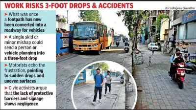 Bhopal Metro Blue Line Construction Raises Serious Safety Concerns for Pedestrians and Vehicles