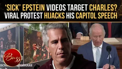 Epstein Ghost Follows King Charles to DC as Disturbing Videos Play During Speech