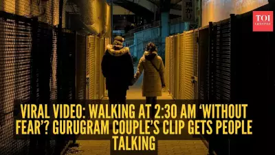 Gurugram Couple's 2:30 AM Walk Video Sparks Urban Safety Debate