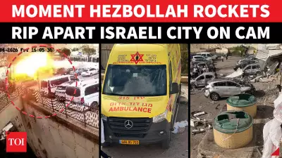 Hezbollah Launches Rocket Barrage On Israeli City; Massive Explosions Captured On Camera