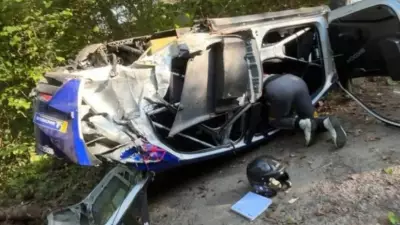 Jos Verstappen Escapes Injury in Heavy Rallye de Wallonie Crash