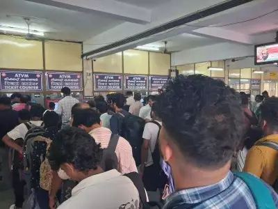 Kochi Railway Station Faces Passenger Rush as Eastern Ticket Counters Remain Closed