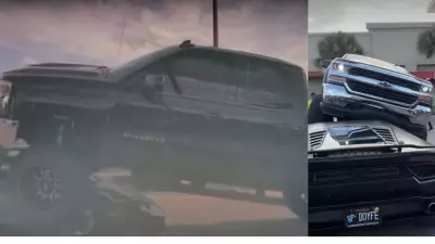 Lifted Truck Drives Over Lamborghini Huracán in Florida Parking Lot