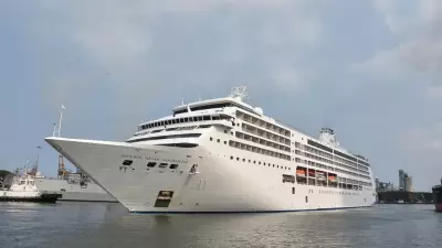 Luxury Cruise Ship Seven Seas Mariner Arrives at New Mangalore Port