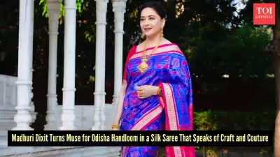 Madhuri Dixit Showcases Odisha Silk Saree, Celebrating Heritage Craftsmanship